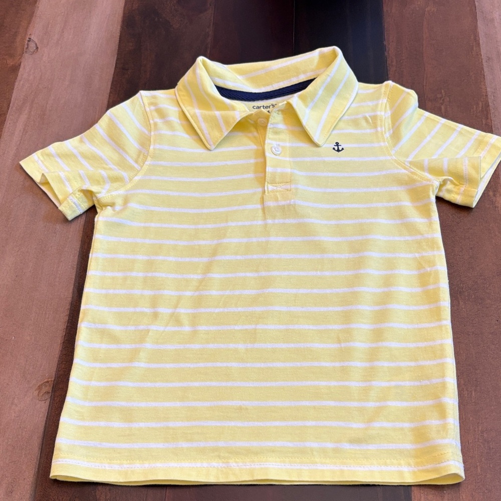Carter's Sunny Yellow Striped Polo